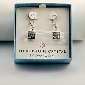 Prima Earrings, Black Diamond
Touchstone Crystal by Swarovski